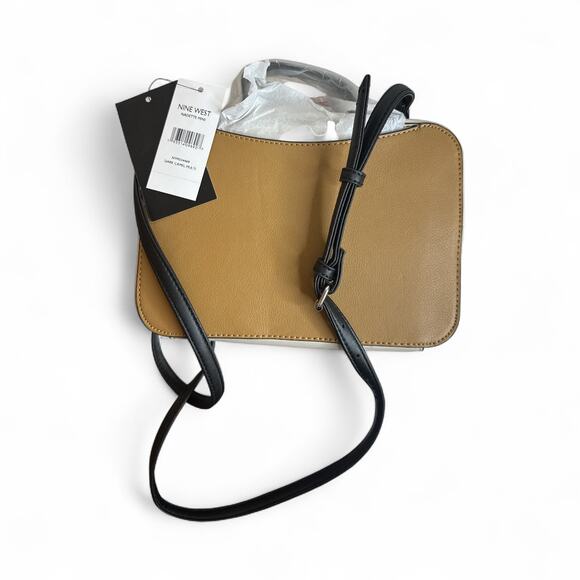 Nine West Nadette Mini Crossbody Dark Camel NWT - Picture 3 of 7